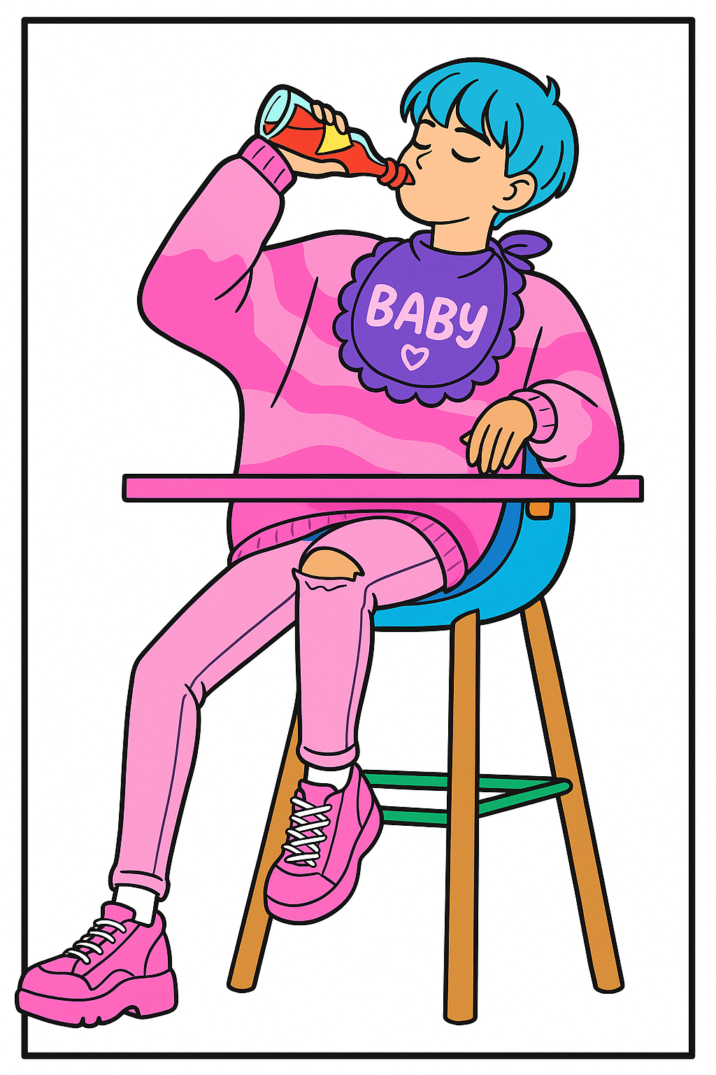 Baby Saja Spicy Challenge Winner colored inspiration 1