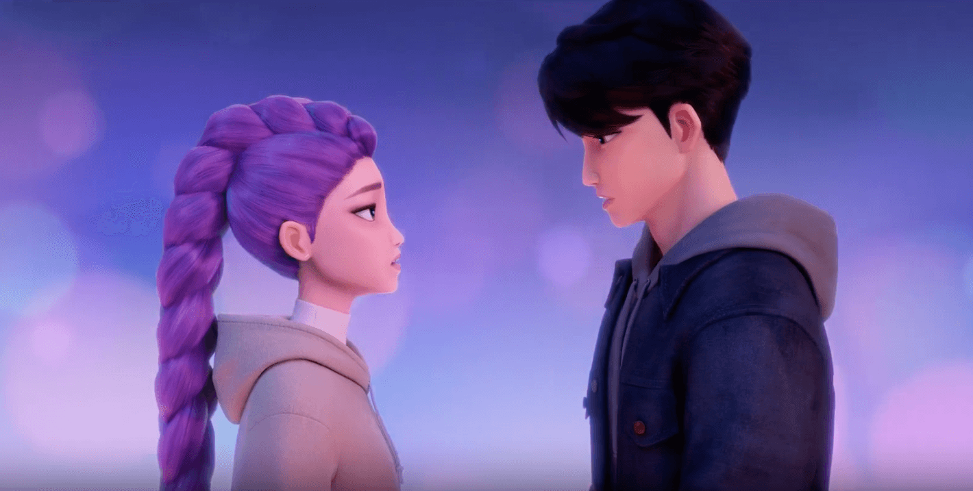 Jinu with Rumi Coloring Sheet - Click to create puzzle