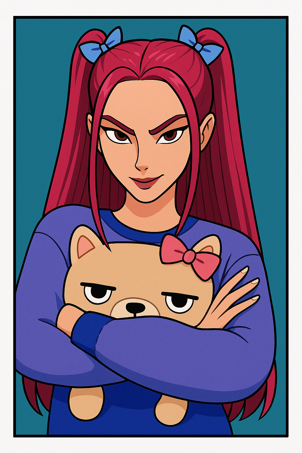 Mira with Teddy Bear Sweater colored inspiration 1