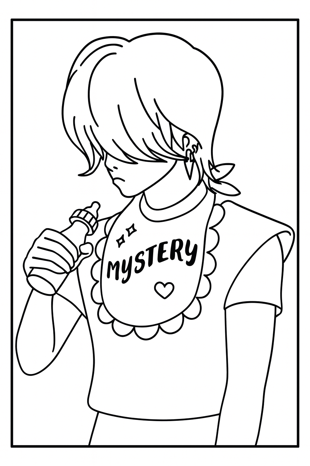 Mystery Saja Hot Sauce Challenge - Free printable KPop Demon Hunters coloring page