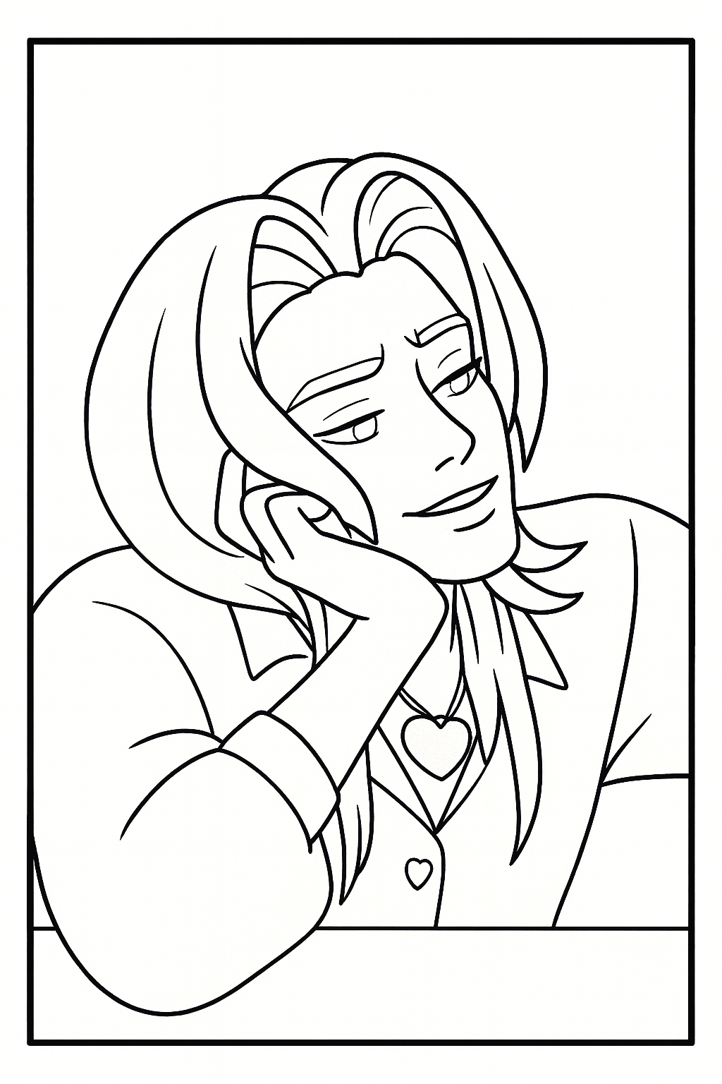 Free Romance Saja Coloring Pages KPop Demon Hunters Printable PDF 