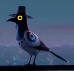 Sussie Bird 2 eyes Colouring Page - Click to create puzzle