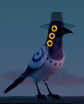 Sussie Bird 6 eyes Colouring Sheet - Click to create puzzle