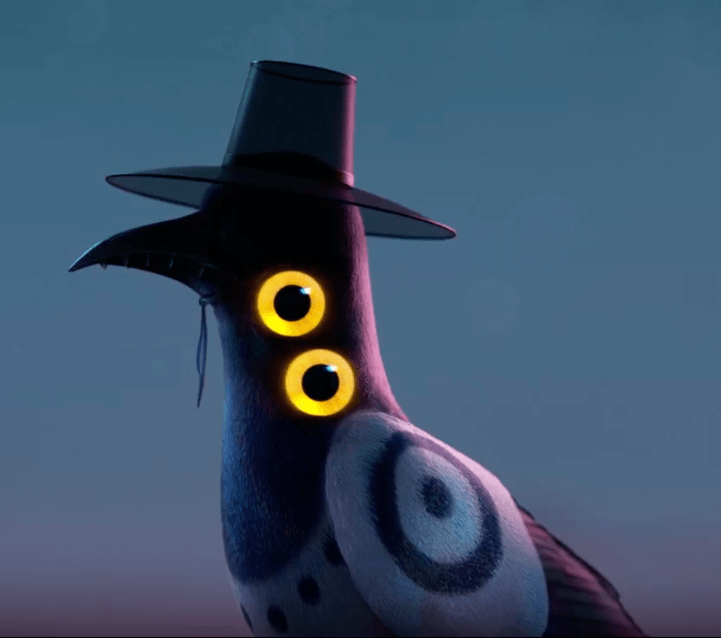 Sussie Bird 4 eyes Coloring Page - Click to create puzzle