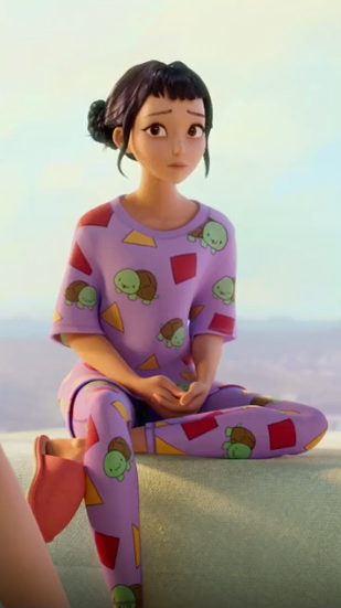 Zoey in Pajamas Coloring Sheet - Click to create puzzle