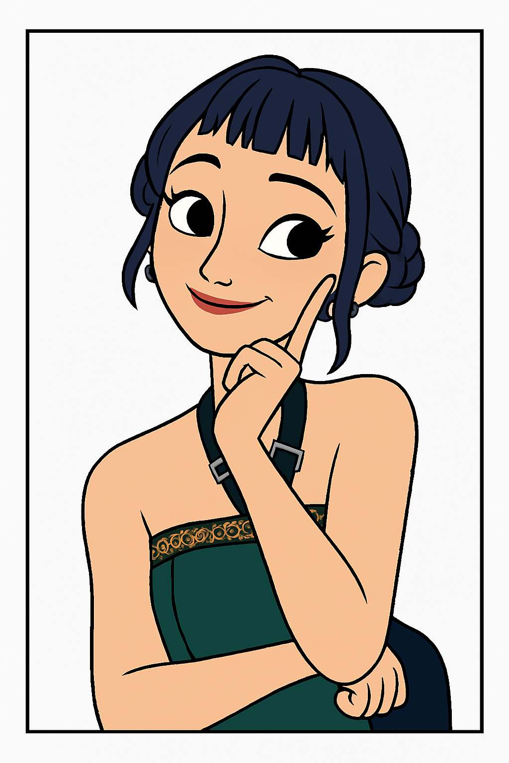 Zoey Cute Pose colored inspiration 1